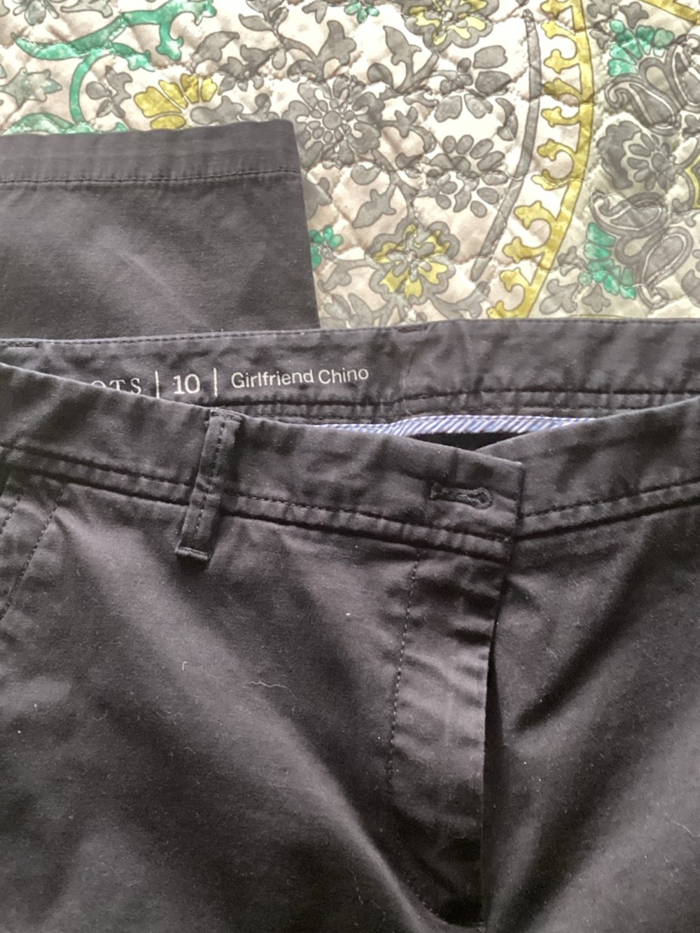 Talbots Black Girlfriend Chino Pants - Classic Straight Fit